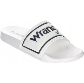 Dámské pantofle Pánské pantofle Wrangler 20251042.1FG AVERELL SLIDER WHITE bílé EKO VEL.43
