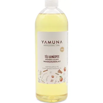 Masážní přípravek YAMUNA Jablečný koláček rostlinný masážní olej 1000ml