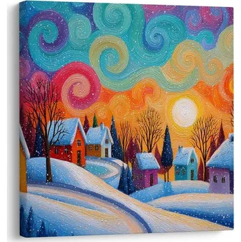 Obraz Dovido Obraz sváteční večer v horách