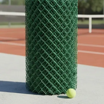 Pletivo TENISOVÉ PLETIVO poplastované 3000 mm pro oplocení kurtů a sportovišť | zelená RAL 6005 | oko 45 × 45 mm | drát 2,7 mm