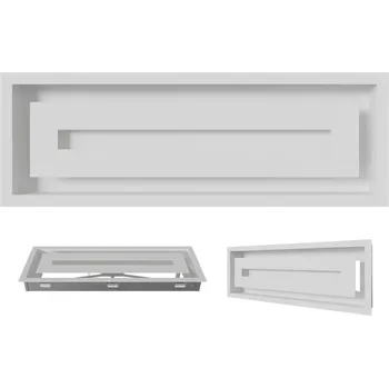 Větrací mřížka Ozdobná mřížka výdechu Kratki bílá