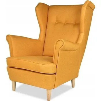 Křeslo Křeslo ušák Family Meble žluté