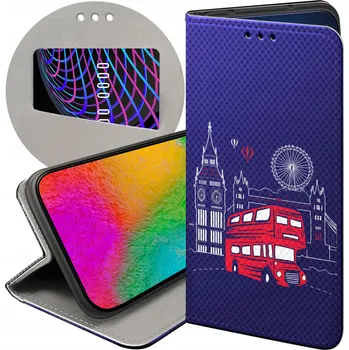 Pouzdro na mobilní telefon Flipové pouzdro Hello Case pro Xiaomi Redmi Note 7 fialové