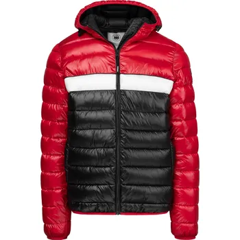 Pánské oblečení PitBull West Coast - pánská zimní bunda SHATTO červenočerná XL
