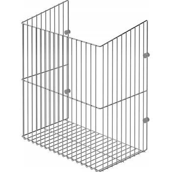 Koš na prádlo STARAX S-8013-C Chromovaný výklopný koš na prádlo do skříňky 400 mm