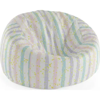 Sedací pytel Sablio Sedací vak Cocoon Pruhy a tečky štětcem: 115 x 75 cm x 45 cm