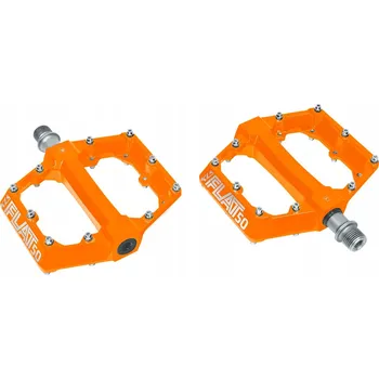 Pedál na kolo Platformové pedály Kellys Flat 50 červené