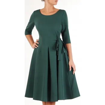 Dámské šaty Klasické midi koktejlové šaty Carla Moreno velikost 44