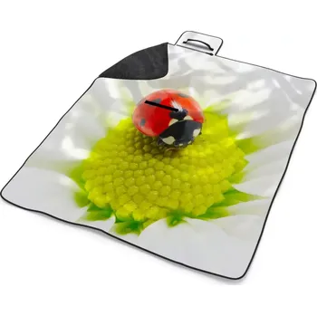 deka Sablio Plážová deka Beruška na květu: 200x140 cm