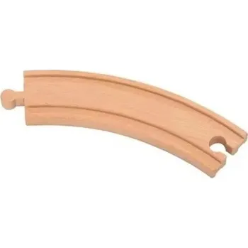 Dřevěná hračka Dřevěná kolej velká zatáčka 17,2 x 4 x 1,2 cm Oblouk pro rozšíření vlakové dráhy Kompatibilní díl pro stavbu tratí ze dřeva