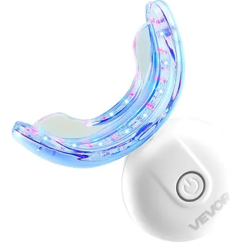 Přípravek na bělení zubů Vevor Bělící set na zuby s 32 led lampou, pásky, pera, gely, u-náustek
