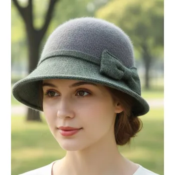 Klobouk Agrafka klobouk bucket šedá velikost 57