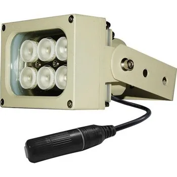 IP kamera XtendLan Infra osvětlení, 850nm, 15-20m, venkovní, úhel 90 st, 13W, IP66, PoE 802.3af, RJ45 vodotěsná spojka