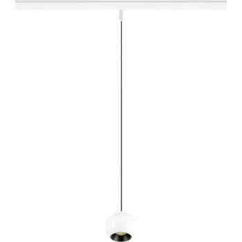 Bodové svítidlo SLV - BIG WHITE LIGHT EYE® 2.0 48V závěsné svítidlo, DALI, délka závěsu 200 cm, 3000K, 30°, bílá / černá - BIG WHITE (SLV) LA 1010463