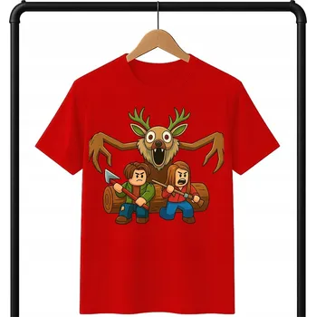 Chlapecké tričko DĚTSKÉ TRIČKO ČERVENÉ ROBLOX HRA 99 NOCÍ V LESE VELIKOST 128