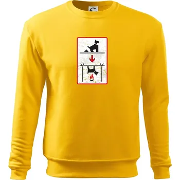 Pánská mikina Tričko pro odpůrce sraní na chodníku - Mikina Essential pánská - 2XL ( Žlutá )