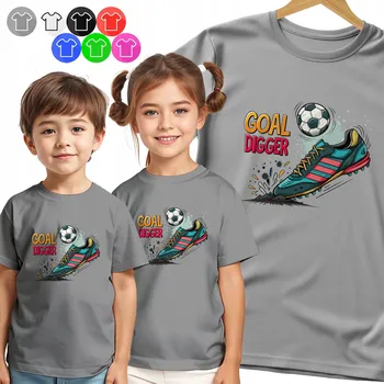 DĚTSKÉ TRIČKO T-SHIRT - LOVEC GÓLŮ – MÍČ A KOPAČKA PRO CHLAPCE - M