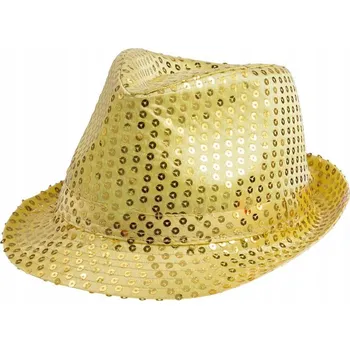 Klobouk Klobouk zlatý, flitry