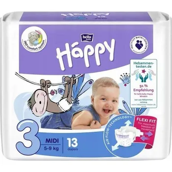 jednorázová plena Plenky Bella Baby Happy velikost 3 13 ks
