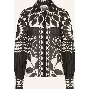 Dámská halenka Dea Kudibal Dámská Lněná Košile, černá / bílá, 42