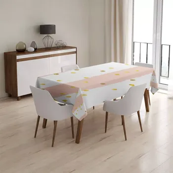 ubrus Sablio Ubrus Pruhy a zlaté tečky - 130x170 cm