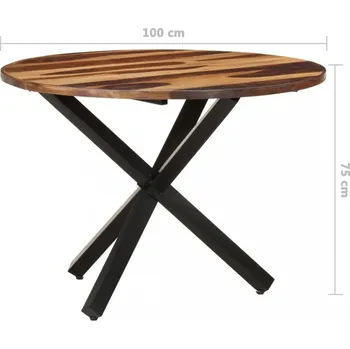 Jídelní stůl Jídelní stůl akácie / černá Dekorhome