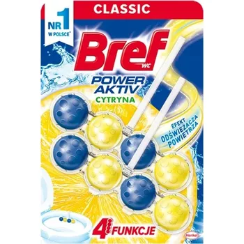 WC čistič WC blok BREF Power Aktiv Citron 2x50g