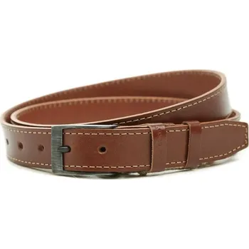 Opasek Black Hand 034-74 hnědý kožený opasek šíře 28 mm 115 + DÁREK