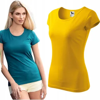 Dámské tričko Dámské vypasované tričko PURE Malfini Žluté L