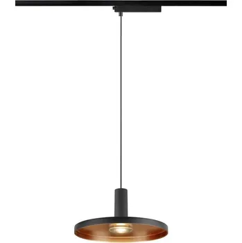 Bodové svítidlo SLV - BIG WHITE LALU® SET 1~ závěsné svítidlo, LED základna, PLATE 22, PHASE, délka závěsu 200 cm, 2700/3000K, 40°, černá - BIG WHITE (SLV) LA 1010800