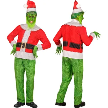 Karnevalový kostým Vánoční rychlokostým Grinch - L