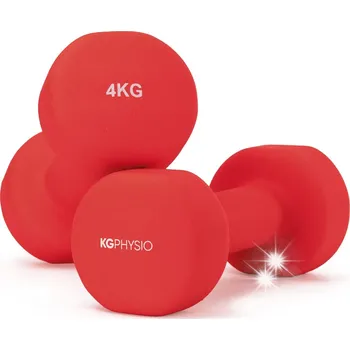Neoprenové činky 2x4kg Sada závaží na cvičení KG Physio Protiskluzové