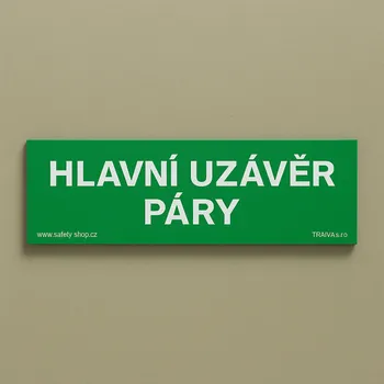 Hlavní uzávěr páry Plast 210 x 80 mm tl. 0.5 mm - Kód: 01523