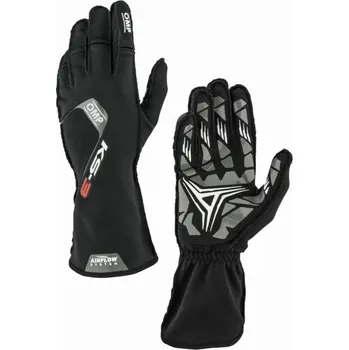 Rukavice Závodní rukavice OMP KS-3 my2026 (vnější švy), černá