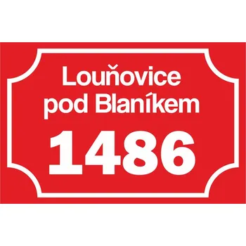 Domovní cedule Tabulka / cedulka - Číslo popisné