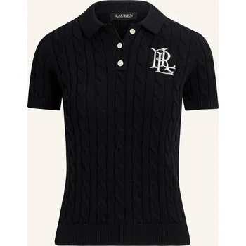 Dámský svetr Lauren Ralph Lauren Dámská Úpletová Polokošile, černá, 34