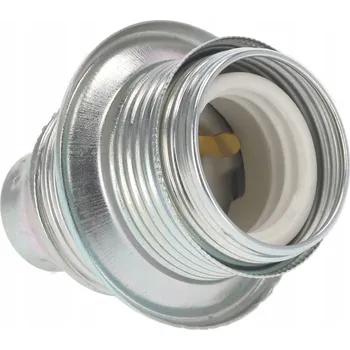 Objímka na žárovku Připojovací zásuvka Pawbol objímka E27 stříbrná zapuštěná