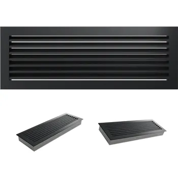 Větrací mřížka Mřížka výdechová lakovaná Kratki šedá