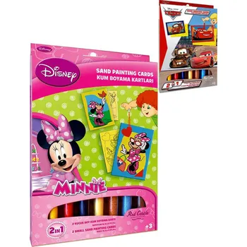 kreativní sada Pískování Disney kreativní set 2 obrázky s barevným pískem různé druhy | AS37