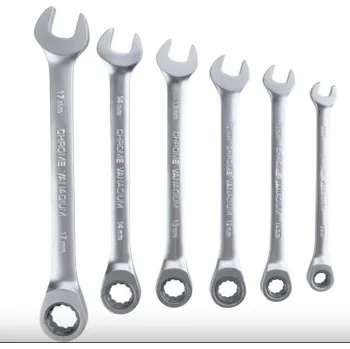 Klíč TOTAL Klíče ráčnové očkoploché, sada 6ks, 8-17 mm, industrial THT102RK566