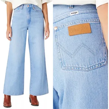 Dámské kalhoty Wrangler dámské kalhoty zvonového střihu dlouhé, velikost 31/32