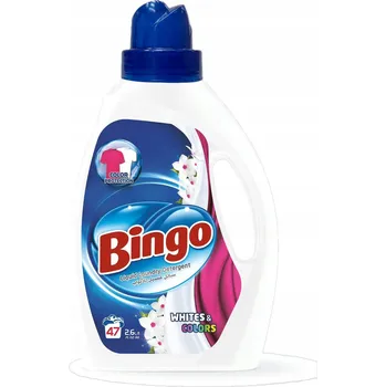 Prací prostředek PRACÍ PROSTŘEDEK BINGO NA BÍLÉ A BAREVNÉ PRÁDLO 47 PRANÍ