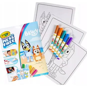 omalovánky Crayola Vodní Omalovánka pro děti bez ušpinění Mess Free BLUEY na pláži