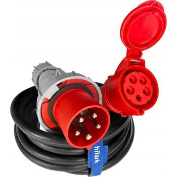 Napájecí kabel Hilark jednoduchý Prodlužovací Kabel 0,5 m 1 ks zásuvek černý