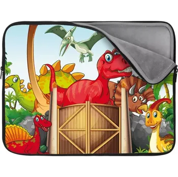 pouzdro na notebook Sablio Obal na notebook Dinosauři 4 - 17"
