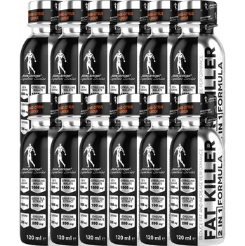 Spalovač tuku Víceúčelový přípravek Kevin Levrone Fat Killer 2 v 1 Shot, pomerančová příchuť, 120 ml, 1200 g, 12 ks