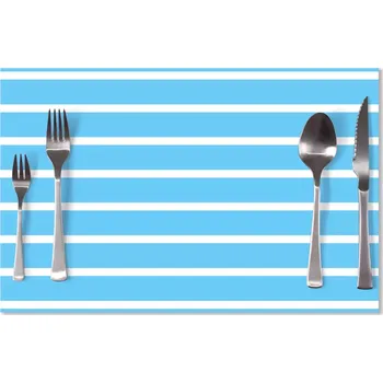prostírání Sablio Prostírání Modrobílé pruhy: 40x30cm