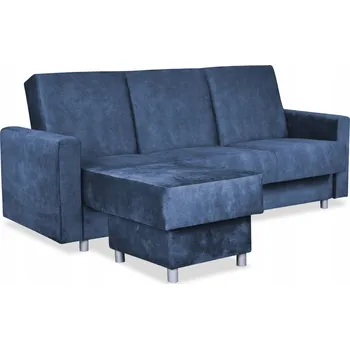 Sedací souprava Rohová Sedací Souprava Alice s taburetem rozkládací pohovka Family Meble granátová