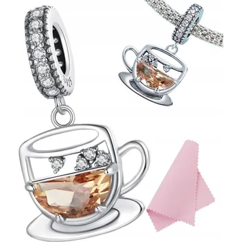 Přívěsek CHARMS Přívěsek šálek čajové kávy s přívěskem Kvalita STŘÍBRO ryzosti s925