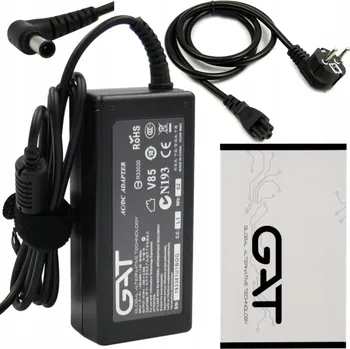 NAPÁJECÍ ZDROJ 19V 3,36A 6,5*4,4*1,0 54W PRO LG + NAPÁJECÍ KABEL